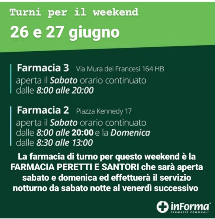 Orario Apertura Farmacie 26 27 Giugno 2021 Asp Spa Azienda Servizi Pubblici 9355