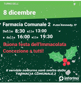 FARMACIE DI TURNO A CIAMPINO 8 DICEMBRE 2021